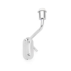 Aplica cu reader LED pe stanga design elegant ETERNA crom/alb 84143 universul-luminii.ro