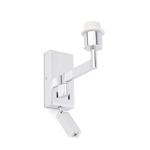 Aplica cu reader LED stil clasic design elegant ARTIS crom/alb 84183 universul-luminii.ro