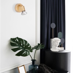 Aplica cu spot design minimalist LUP aurie - Img 2