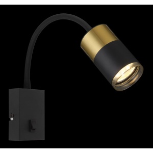 Aplica cu Spot directionabil BRISBON negru/cupru 157963 universul-luminii.ro