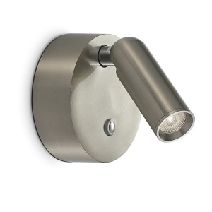 Aplica cu spot LED BEAN AP ROUND RECHARGEABLE NICKEL