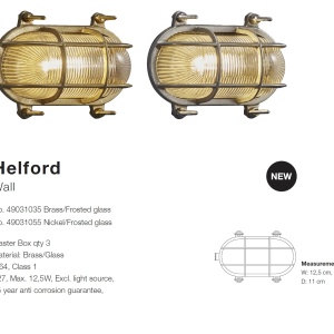 Aplica de exterior stil clasic Helford alama 49031035 NL 72843 universul-luminii.ro