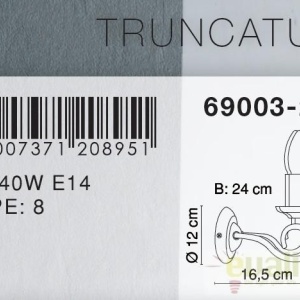 Aplica de perete 2 brate Truncatus 69003-2W GL 44223 universul-luminii.ro
