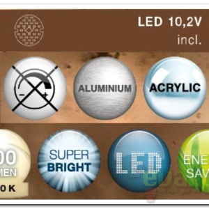 Aplica de perete avangard LED Isaac 41535 45023 universul-luminii.ro