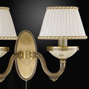 Aplica de perete clasica din alama design italian 6422 204463 universul-luminii.ro