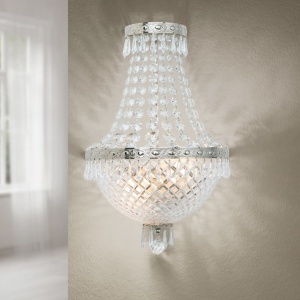 Aplica de perete cristal SCHOLER, EMPIRE CRYSTAL antique silver - Img 7