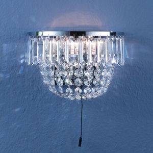 Aplica de perete cristal Scholer si Swarovski SATURN crom