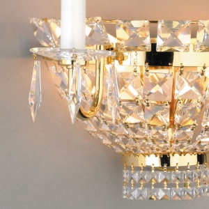 Aplica de perete cristal Swarovski AMBASSADOR auriu, 2, universul-luminii.ro