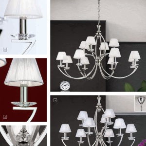 Aplica de perete cristal Swarovski eleganta de lux Avala 2L nickel plated 198463 universul-luminii.ro
