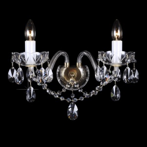 Aplica de perete cu 2 brate, Cristal Bohemia N21 801/02/1-A - Img 1