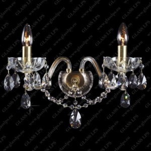 Aplica de perete cu 2 brate, Cristal Bohemia N21 801/02/1-A - Img 2