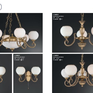 Aplica de perete cu 2 brate din alama design italian 8450 204683 universul-luminii.ro