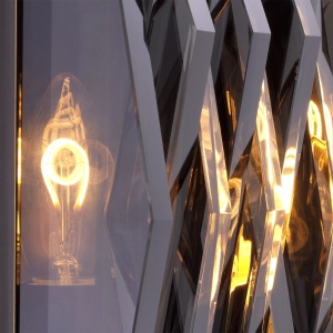 Aplica de perete cu aspect arhitectural Nuvola S bronz/ fumuriu 104013 universul-luminii.ro