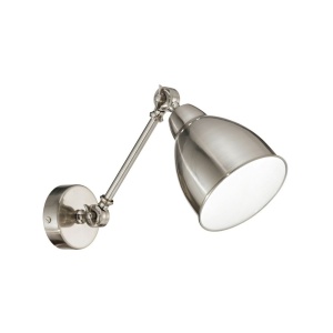 Aplica de perete cu brat reglabil, finisaj nickel, NEWTON AP1 016399 188863 universul-luminii.ro