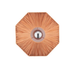 Aplica de perete cu design texturat ELVIO caramiziu 30cm