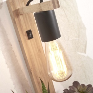 Aplica de perete cu raft Flores natur 231943 universul-luminii.ro