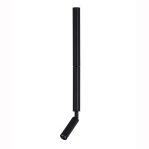 Aplica de perete cu reader LED Architect negru 628783 universul-luminii.ro