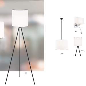 Aplica de perete cu reader LED design elegant HILARY negru/alb - Img 3