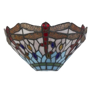 Aplica de perete cu sticla tiffany Dragonfly 140443 universul-luminii.ro