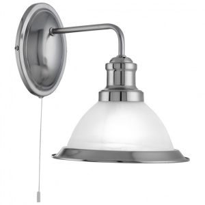 Aplica de perete design clasic Bistro argintiu satin 1481SS SRT - Img 1