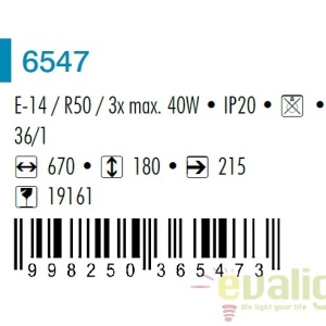 Aplica de perete design clasic, Grando 6547 RX - Img 2