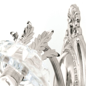 Aplica de perete design clasic LA BOHEME 2L, argintiu antic - Img 6