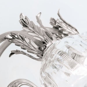 Aplica de perete design clasic LA BOHEME 3L, argintiu antic - Img 4