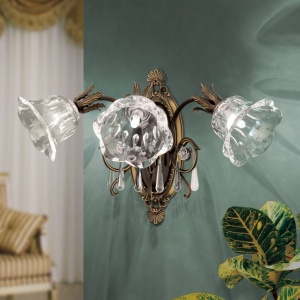 Aplica de perete design clasic LA BOHEME 3L, patina veche 241493 universul-luminii.ro