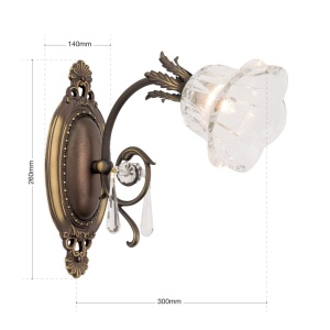Aplica de perete design clasic LA BOHEME, patina veche 241473 universul-luminii.ro