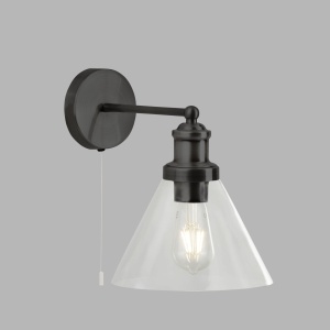 Aplica de perete design clasic Pyramid negru 1277BK SRT - Img 2