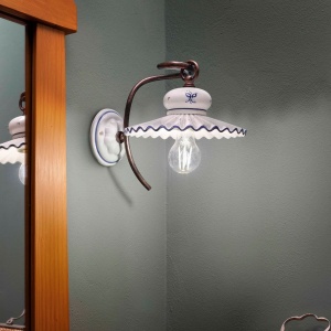 Aplica de perete design clasic realizata manual din ceramica ROMA 127813 universul-luminii.ro