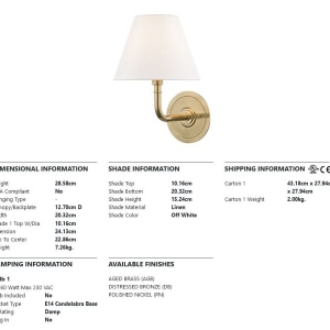 Aplica de perete design clasic SIGNATURE NO.1 alama antichizata - Img 2