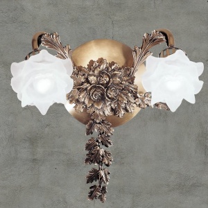 Aplica de perete design floral LUX realizata manual Rose 162373 universul-luminii.ro