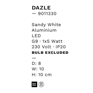 Aplica de perete design minimalist ambiental Dazle alb - Img 2
