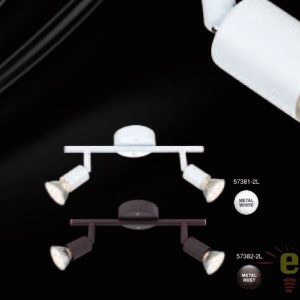 Aplica de perete design modern alba GU10 LED Olana / Oliwa 57381-1L GL 68713 universul-luminii.ro