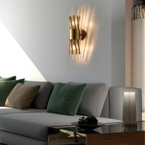 Aplica de perete design modern Lora auriu - Img 12