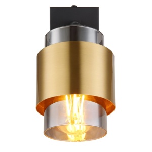 Aplica de perete design modern Milley negru, alama 134533 universul-luminii.ro