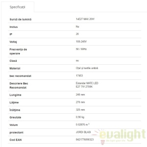 Aplica de perete design modern minimalist HANDY 28413 60763 universul-luminii.ro