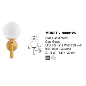 Aplica de perete design modern MONET - Img 2