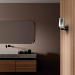 Aplica de perete design modern Nora negru/ marmura neagra 220263 universul-luminii.ro