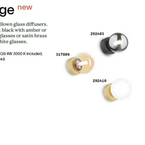Aplica de perete design modern Perlage ap3 alama/amber - Img 3