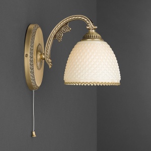 Aplica de perete din alama 1 brat design italian 7005 102403 universul-luminii.ro