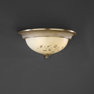 Aplica de perete din alama cu sticla decorata design italian 6208 101753 universul-luminii.ro