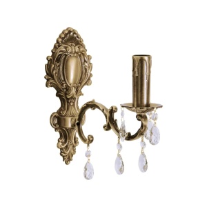Aplica de perete din alama si cristal Venezia - Img 2