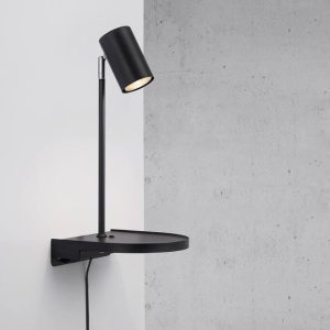 Aplica de perete, directionabila, port usb, design modern CODY negru 2112001003 NL 93493 universul-luminii.ro