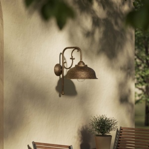 Aplica de perete exterior IP44 realizat manual din alama Lipari - Img 3