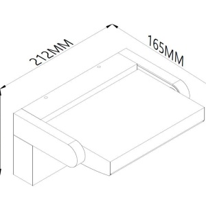 Aplica de perete exterior LED, Protectie IP54, Cooper alb MA-8470 171823 universul-luminii.ro