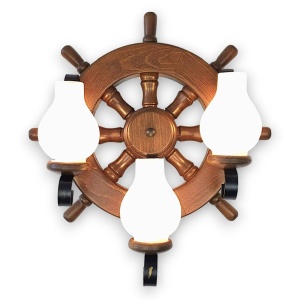 Aplica de perete in stil marinaresc fabricata manual din lemn Timona WOOD-TI-AP3 202353 universul-luminii.ro