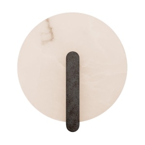 Aplica de perete LED, Ambientala, ALABASTER, Ruginiu, ZB-2553