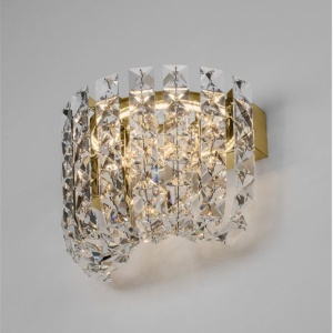 Aplica de perete LED auriu, cristale sticla CELYSIA 630283 universul-luminii.ro